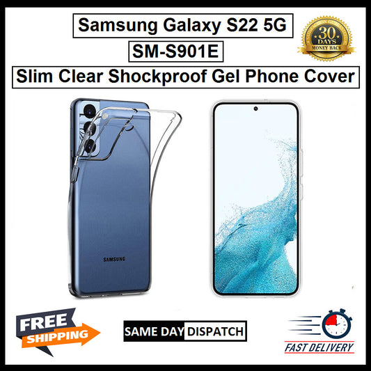 For Samsung Galaxy S22 5G / SM-S901E Slim Clear Shockproof Gel Phone Cover