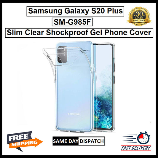 For Samsung Galaxy S20 Plus / SM-G985F Slim Clear Shockproof Gel Phone Cover