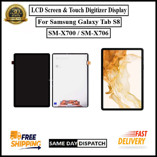 For Samsung Galaxy Tab S8 ( SM-X700 / X706 ) LCD Display Screen Touch Digitizer