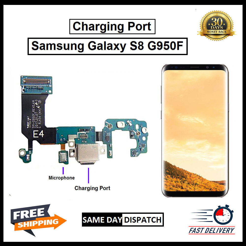 For Samsung Galaxy S8 (G950F) Charging Port Replacement With USB & Microphone  