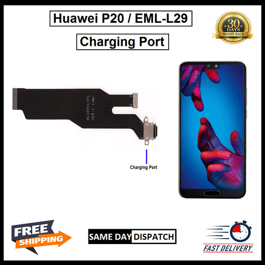 For Huawei P20 EML-L29 Type C USB Replacement Charging Port Board Flex Connector