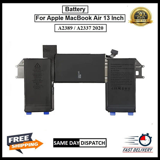 For Apple Macbook Air 13" A2179 / A2389 / M1 A2237 2020 Replacement Battery