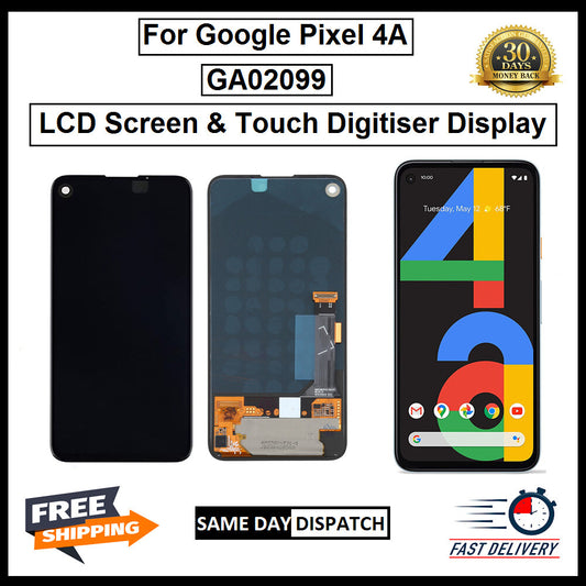 For Google Pixel 4A 4G LCD Display Screen Touch Digitizer Replacement Black 