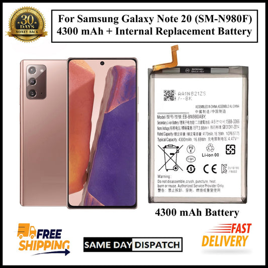 For Samsung Galaxy Note 20 ( SM-N980F ) 4300mAh+ Internal Replacement Battery