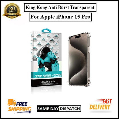 For Apple iPhone 15 Pro King Kong Anti Burst & Silicon Shockproof Case Cover