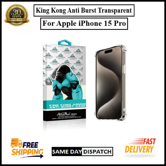 For Apple iPhone 15 Pro King Kong Anti Burst & Silicon Shockproof Case Cover