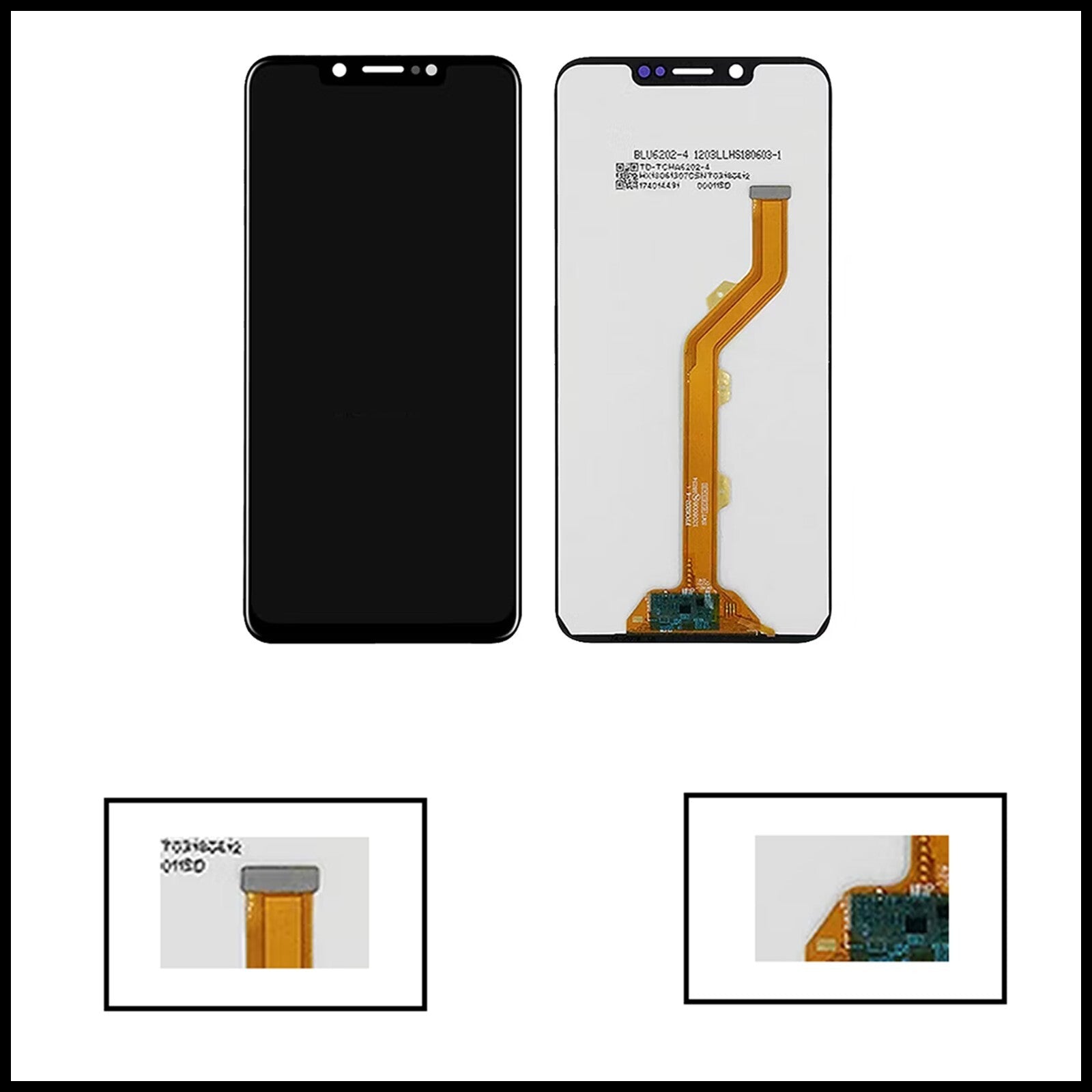 For Tecno Spark 3 / KB7  LCD Display Screen Touch Digitizer Replacement
