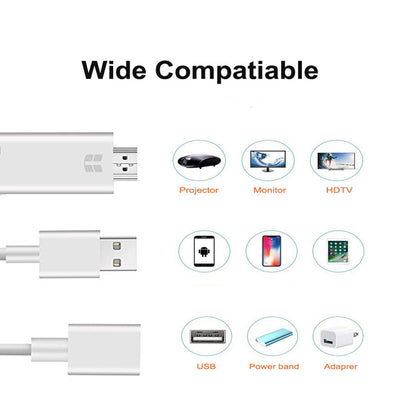 Onten Universal HDMI 4K 1080P HD TV  Adapter Cable for All Mobile Phones