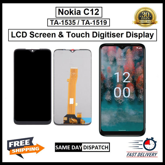 For Nokia C12 / TA-1535 / 19  LCD Screen Touch Digitizer Replacement display