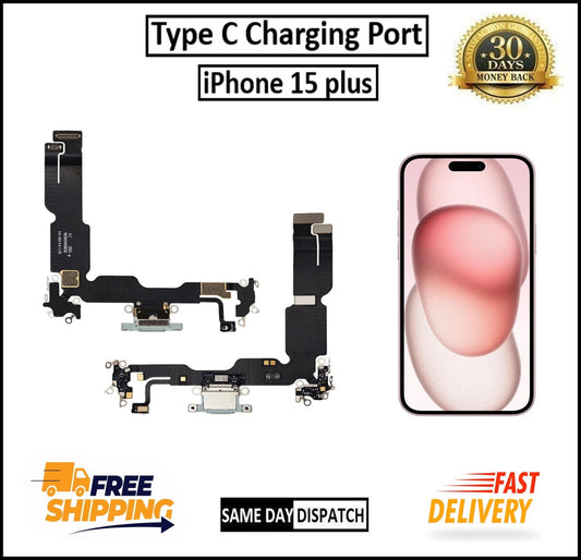 For Apple iPhone 15 Plus Type C Charging Port Flex Cable Replacement