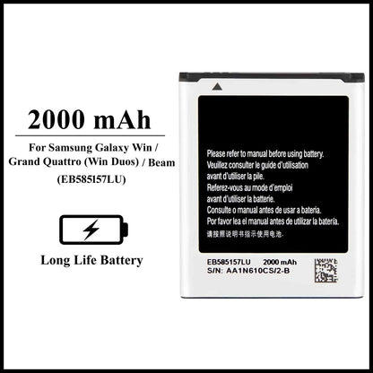 For Samsung Galaxy GT-I8550 /I8552 /I8530 2000mAh+ Internal Replacement Battery