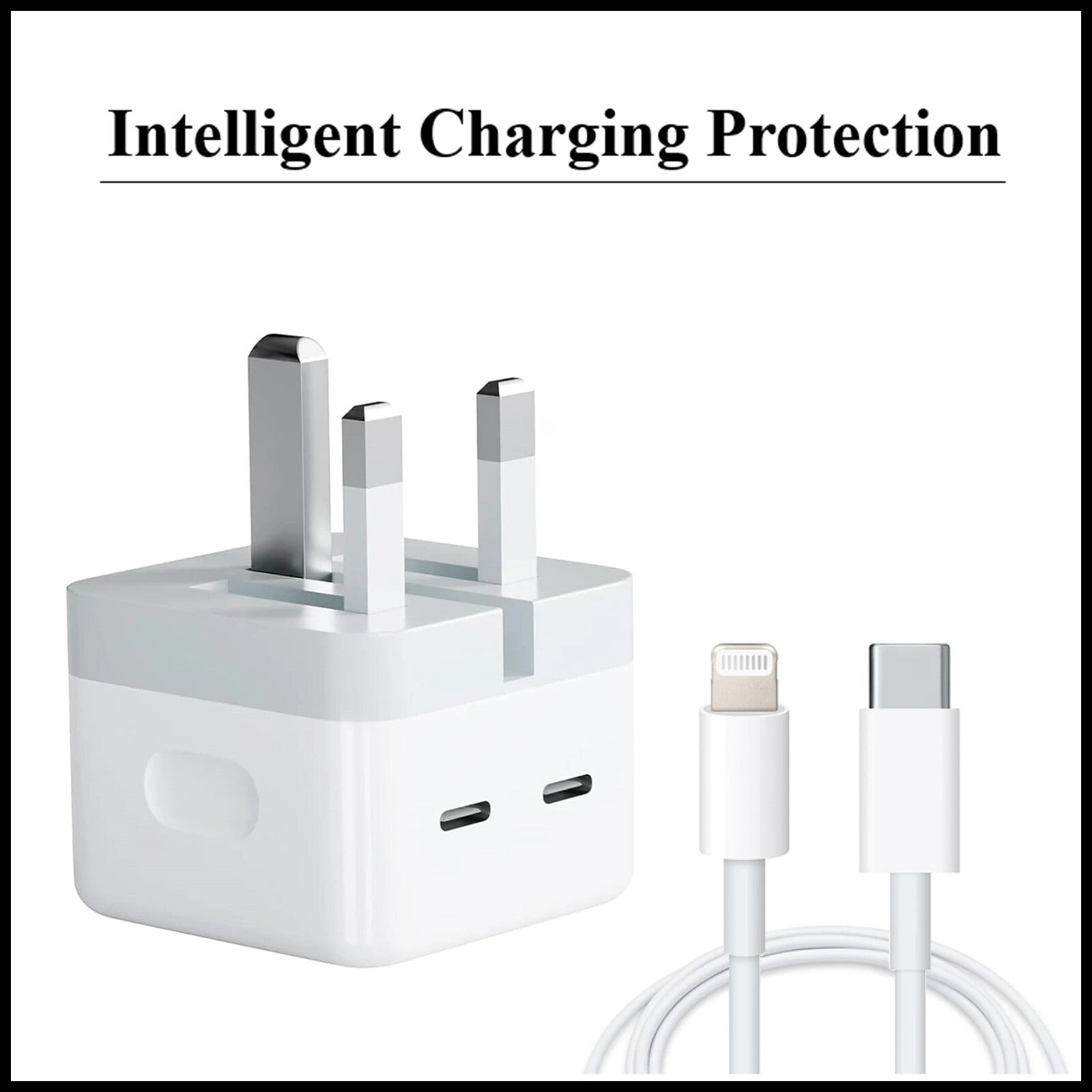 For Dadu 50W Type-C Power Adapter With Type-C to iPhone Fast Charger Cable