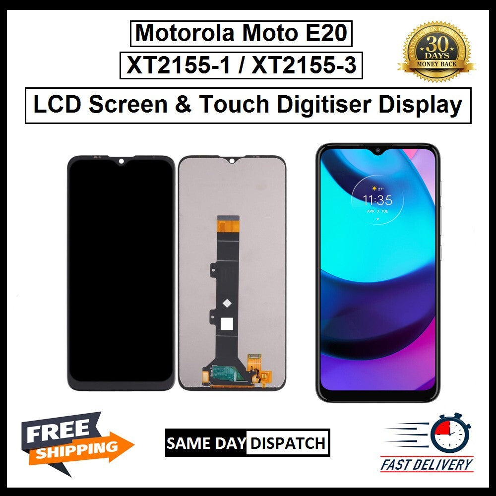 For Motorola Moto E20/ XT2155-1/XT2155-3 Display Touch Digitizer Replacement LCD