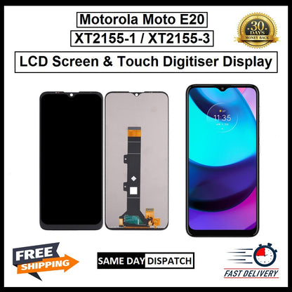For Motorola Moto E20/ XT2155-1/XT2155-3 Display Touch Digitizer Replacement LCD