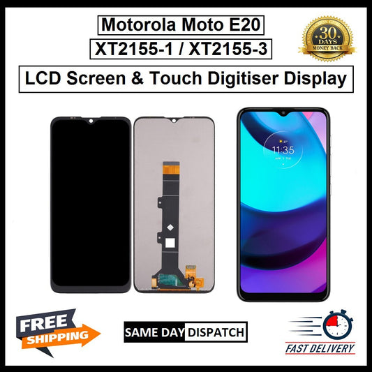 For Motorola Moto E20/ XT2155-1/XT2155-3 Display Touch Digitizer Replacement LCD