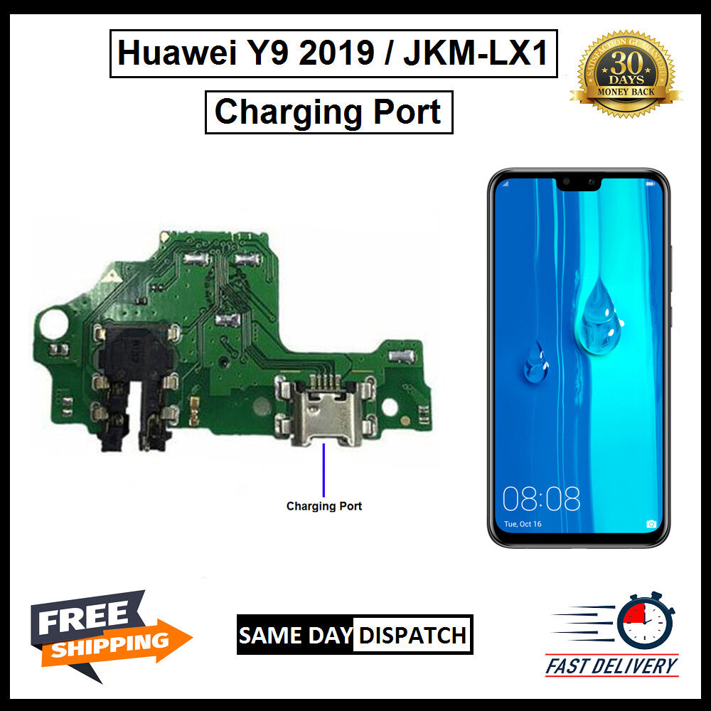 For Huawei Y9 2019 JKM-LX1 USB Replacement Charging Port Board Flex Connector