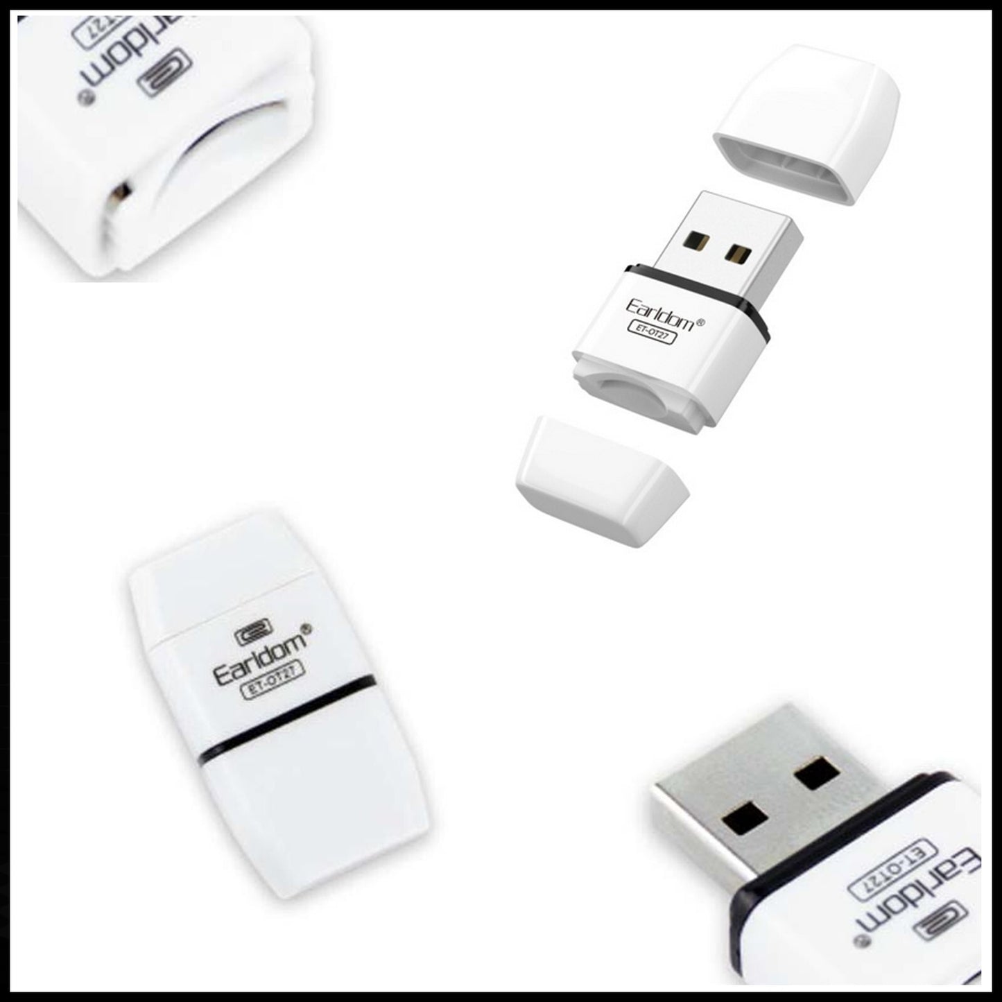 For Earldom ET-OT27  USB 2.0 Micro SD Card Reader-TF Card Adapter for Android,PC