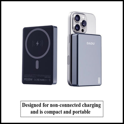 For Dadu 1000mAh Ultra Thin Magnetic 20W PD + Wireless Power Bank-LED Light