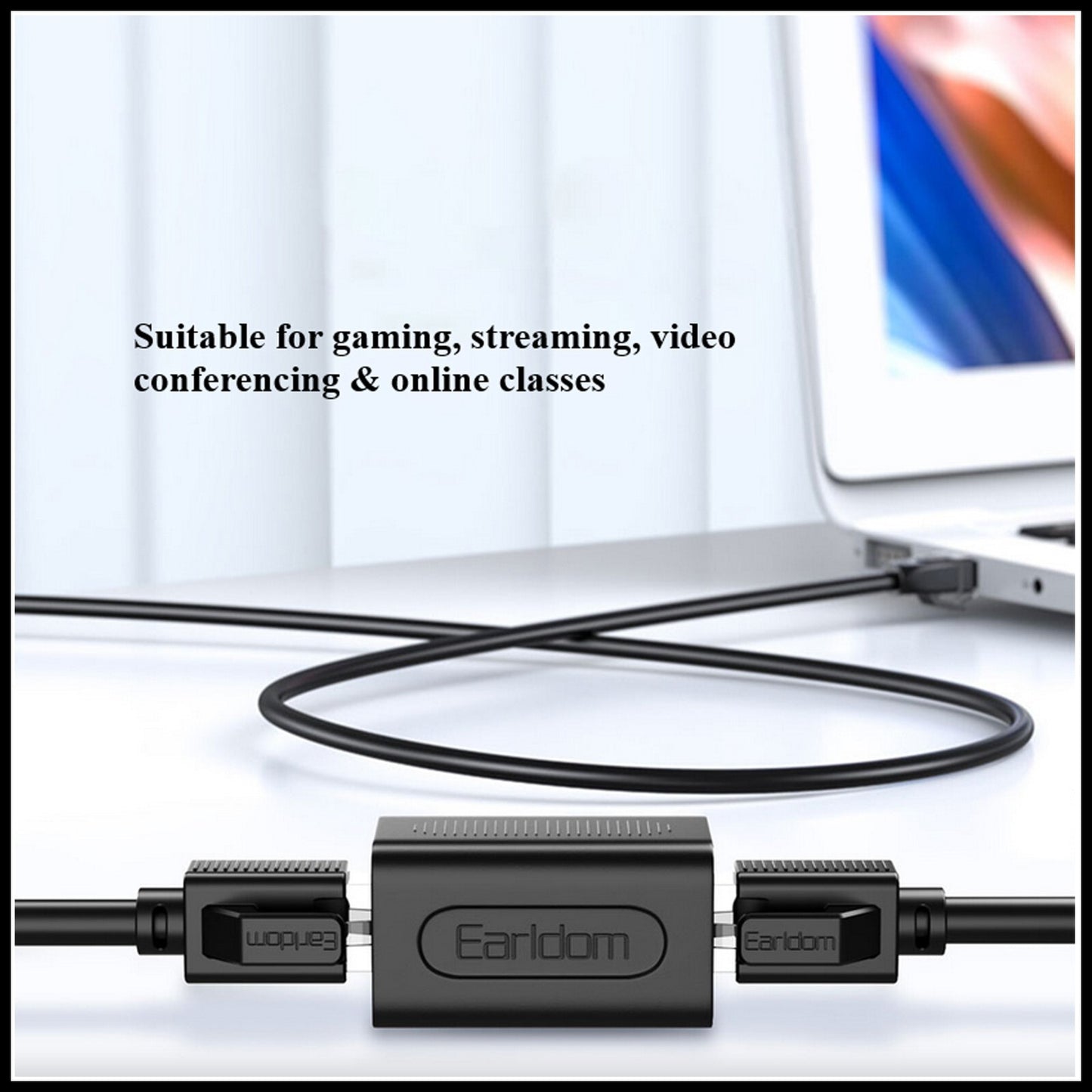 For Earldom 1000Mbps Ethernet Network Cable Adapter For RJ45 Connector