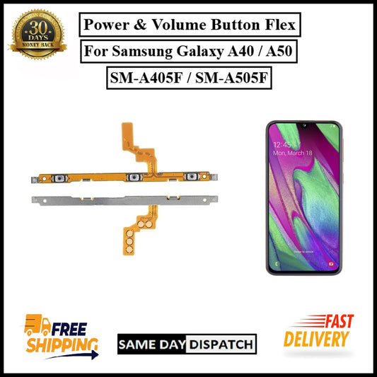 For Samsung Galaxy A40 / A50 Power Flex Cable & Volume Button Flex Replacement