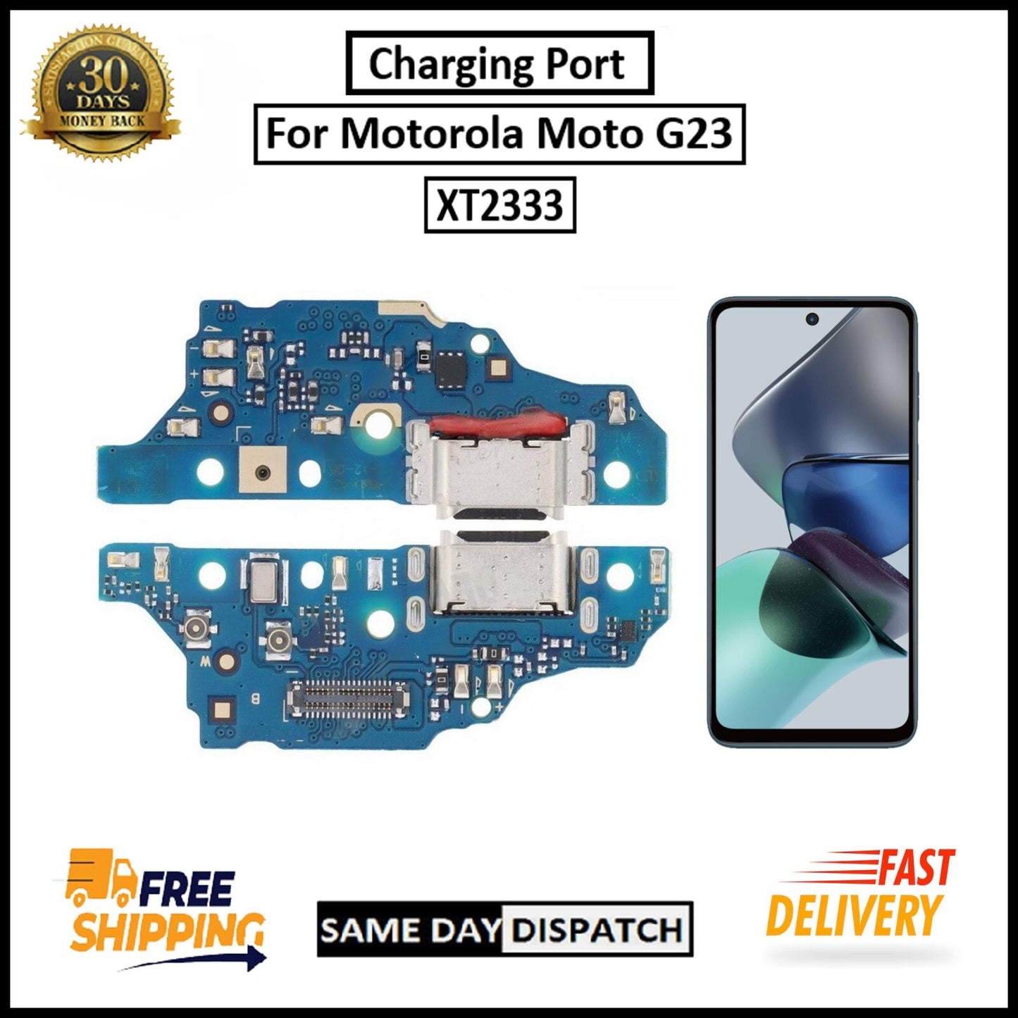 For Motorola Moto G23 / XT2333 Charging Port Flex Replacement