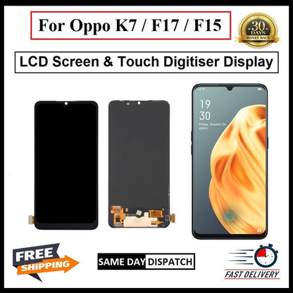 For Oppo K7 / F17 / F15 LCD Display Screen Touch Digitizer Replacement