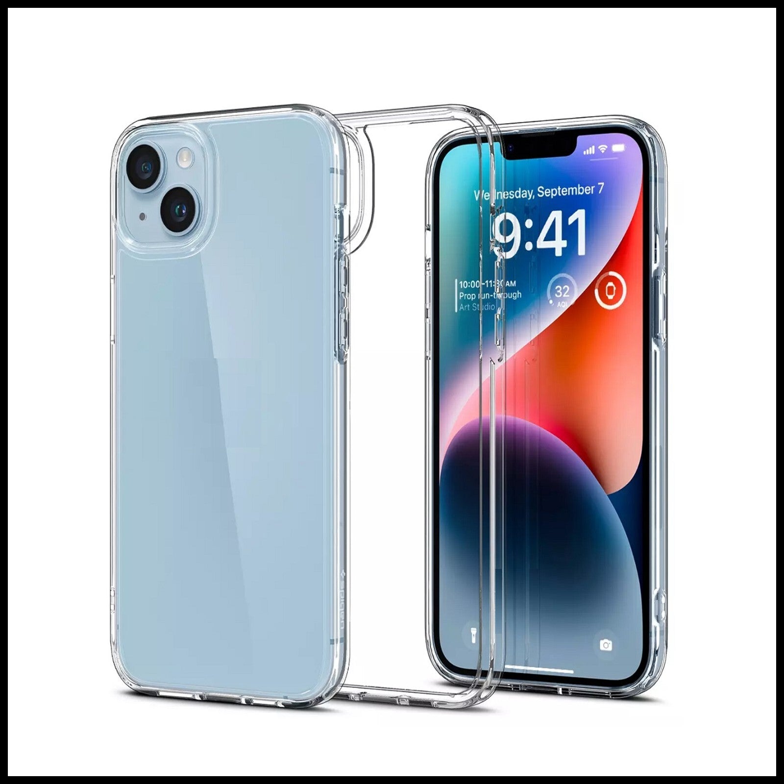 For Apple iPhone 15 Slim Clear Shockproof Gel Phone Cover