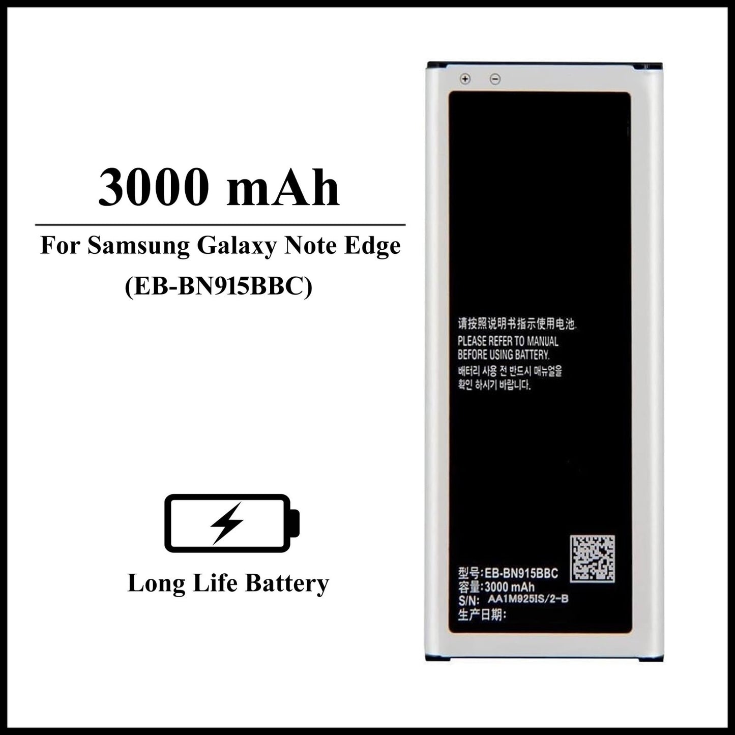 For Samsung Galaxy Note Edge ( SM-N915A ) 3000mAh+ Internal Replacement Battery