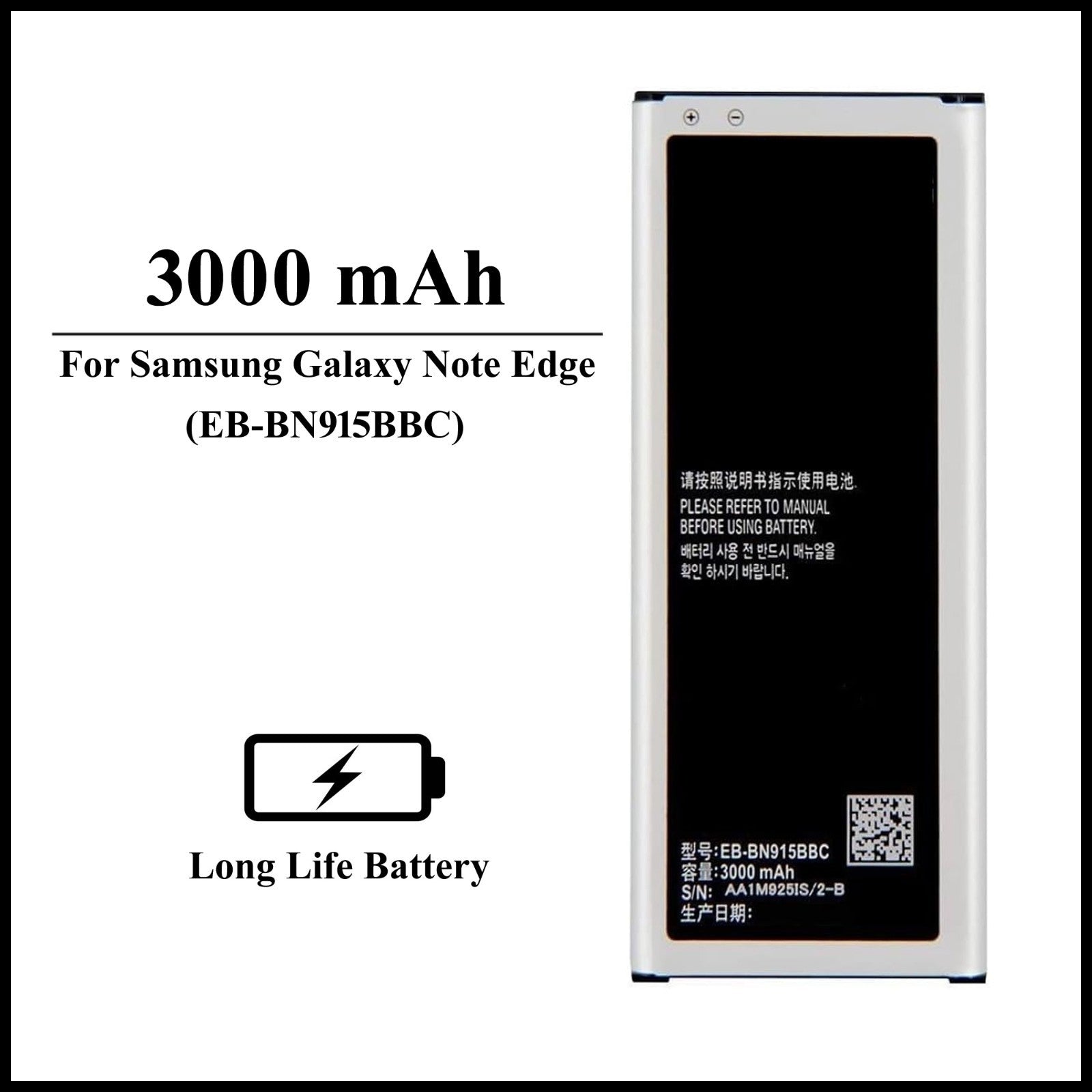 For Samsung Galaxy Note Edge ( SM-N915A ) 3000mAh+ Internal Replacement Battery