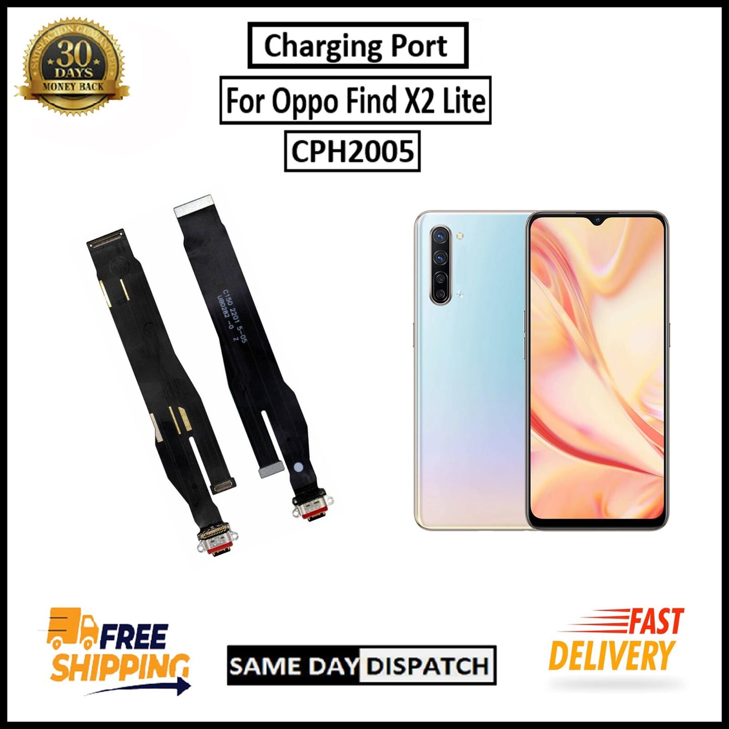 For Oppo Find X2 Lite Charging Port Board Connector Replacement