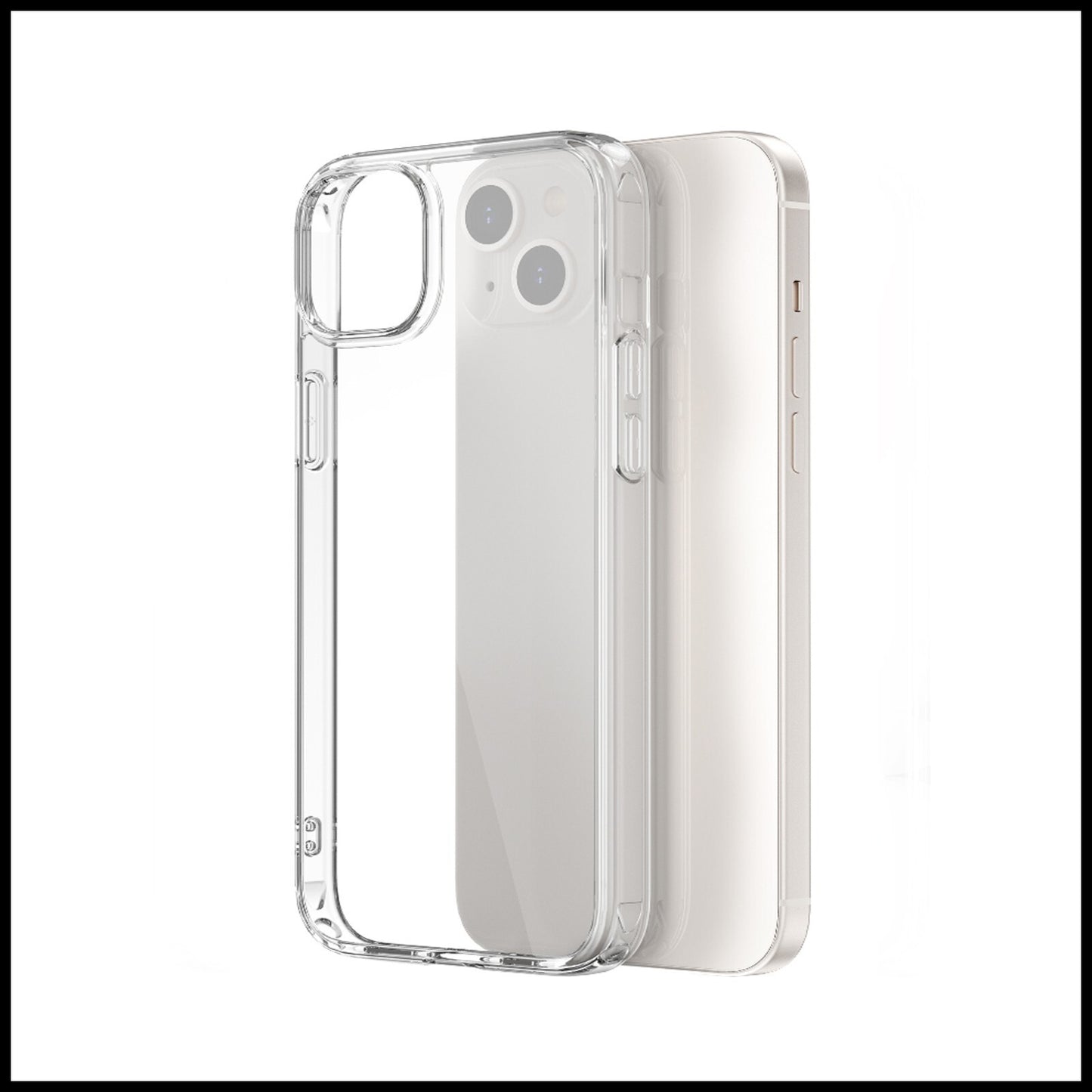 For Apple iPhone 15 Plus Slim Clear Shockproof Gel Phone Cover