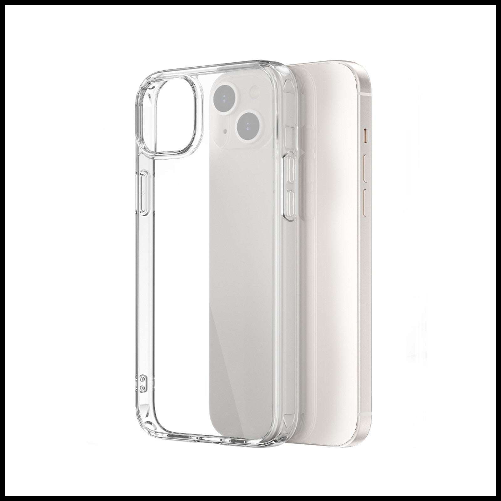 For Apple iPhone 15 Plus Slim Clear Shockproof Gel Phone Cover