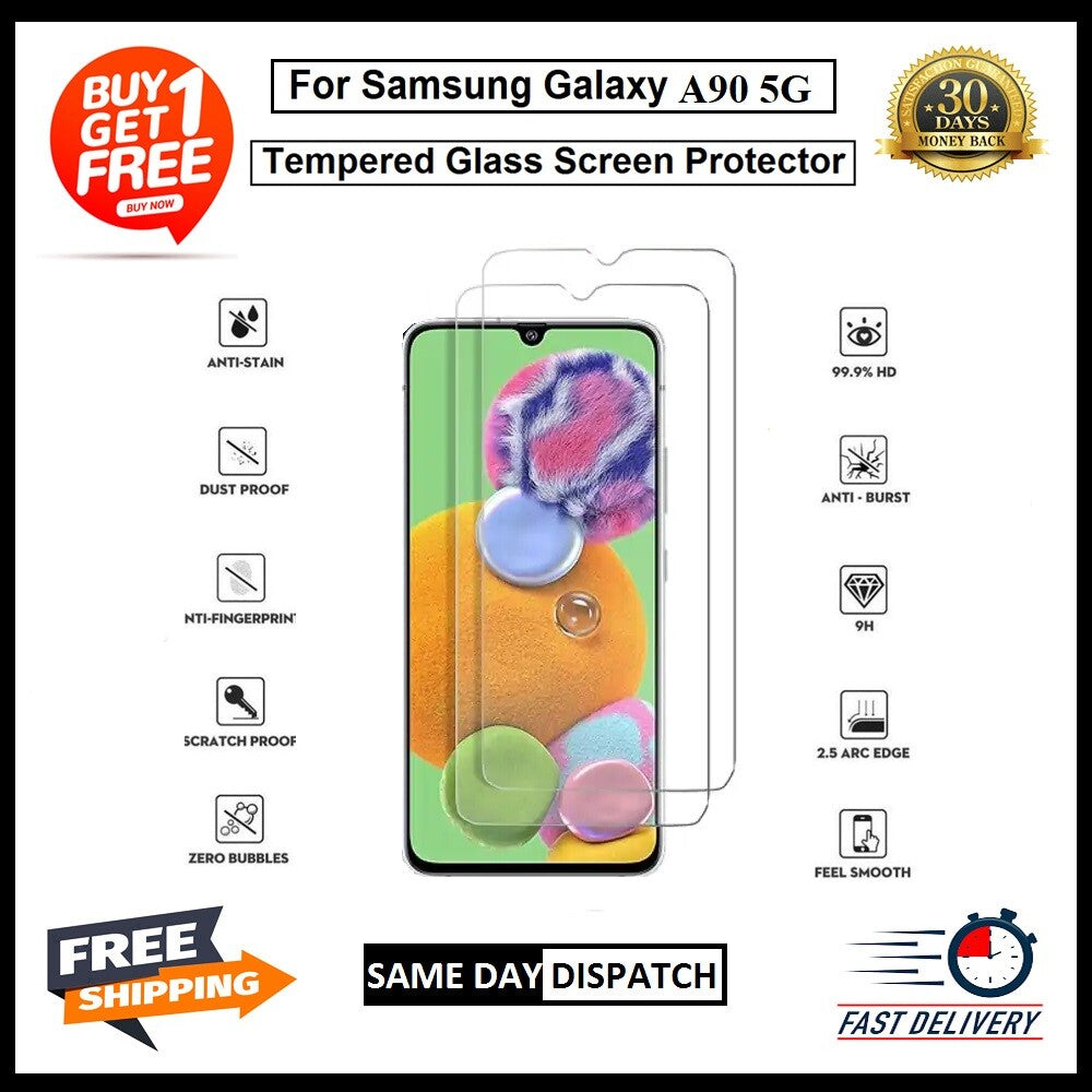 For Samsung A10/A20/A30/A40/A50/A60/A70/A80/A90 5G Tempered Glass Protector