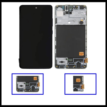 For Samsung Galaxy A51 / SM-A515F LCD With Frame Display Screen Replacement