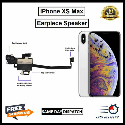 For Genuine XS MAX Ear Speaker Flex Cable With Proximity Sensor Earpiece 