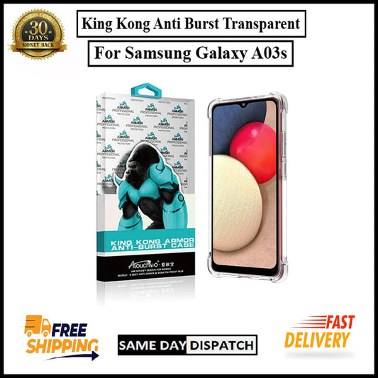 For Samsung Galaxy A03s King Kong Anti Burst & Silicon Shockproof Case Cover