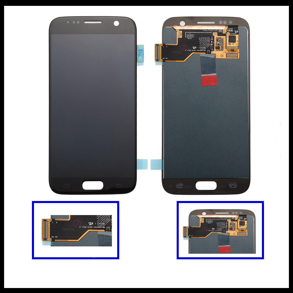 For Samsung Galaxy S7 Black / SM- G930F LCD Display Touch Digitizer Replacement