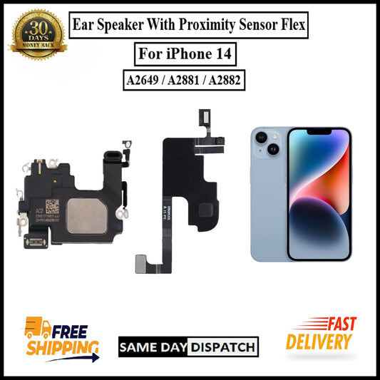 For iPhone 14 Ear Speaker Sensor With Proximity Mic Earpiece Sensor Flex