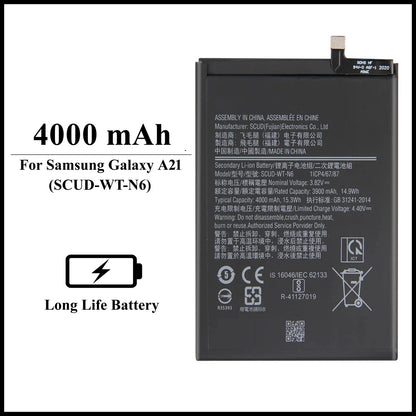 For Samsung Galaxy A21 / ( SM-A215U ) 4000mAh+ Internal Replacement Battery