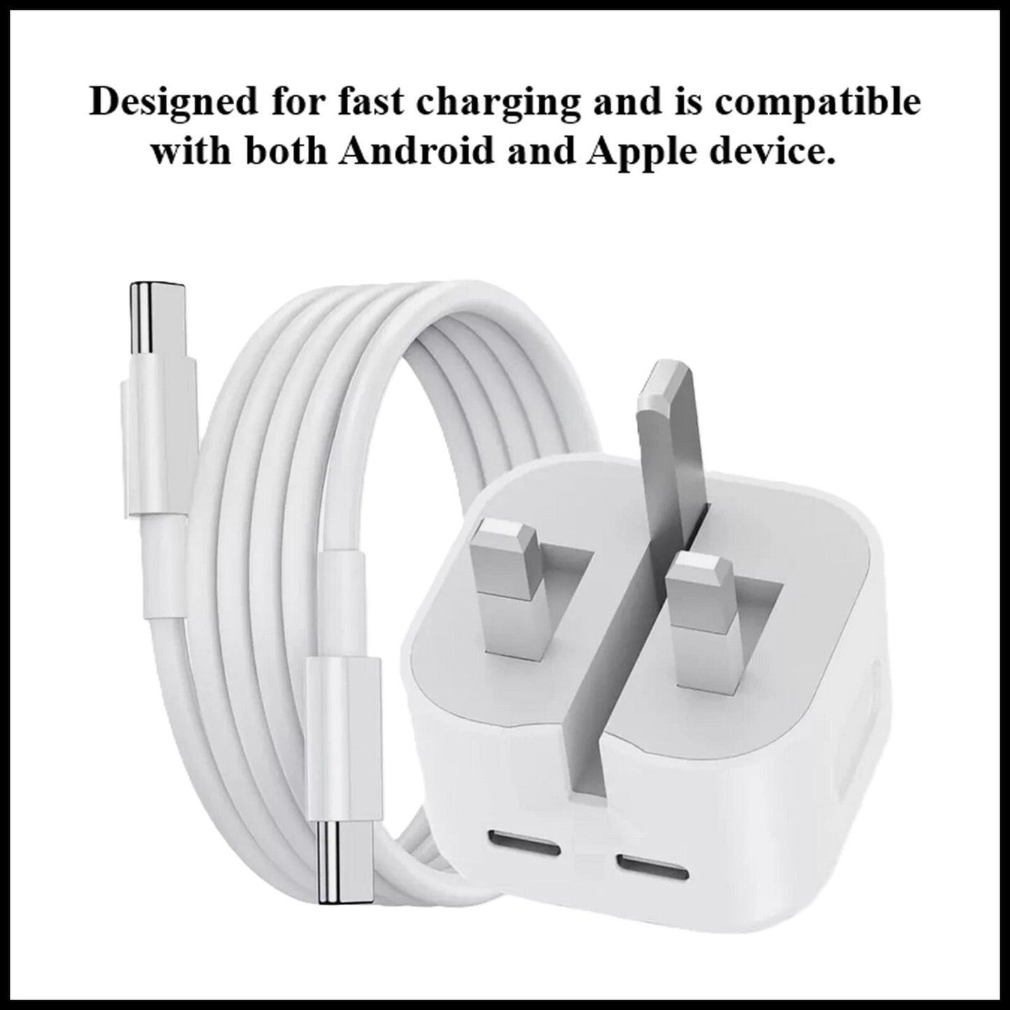 For Dadu 50W Type-C Power Adapter With Type-C to Type-C Fast Charger Cable
