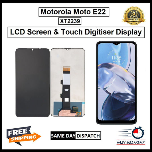 Motorola Moto E22 XT2239  Display Screen Touch Digitizer Replacement LCD