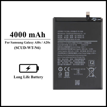 For Samsung Galaxy A10s /A20s/ A107F/A207F 4000mAh+ Internal Replacement Battery