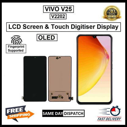 For Vivo  V25 / V2202  Display Screen Touch Digitizer Replacement OLED LCD