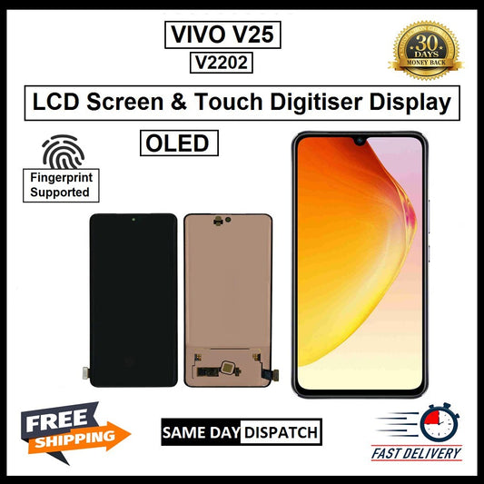 For Vivo  V25 / V2202  Display Screen Touch Digitizer Replacement OLED LCD