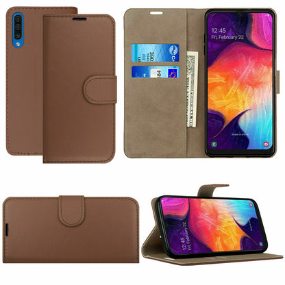 Leather Flip Case For Samsung 4G & 5G (A12, A22, A32, A42, A52, A72 ) A02S, A02 