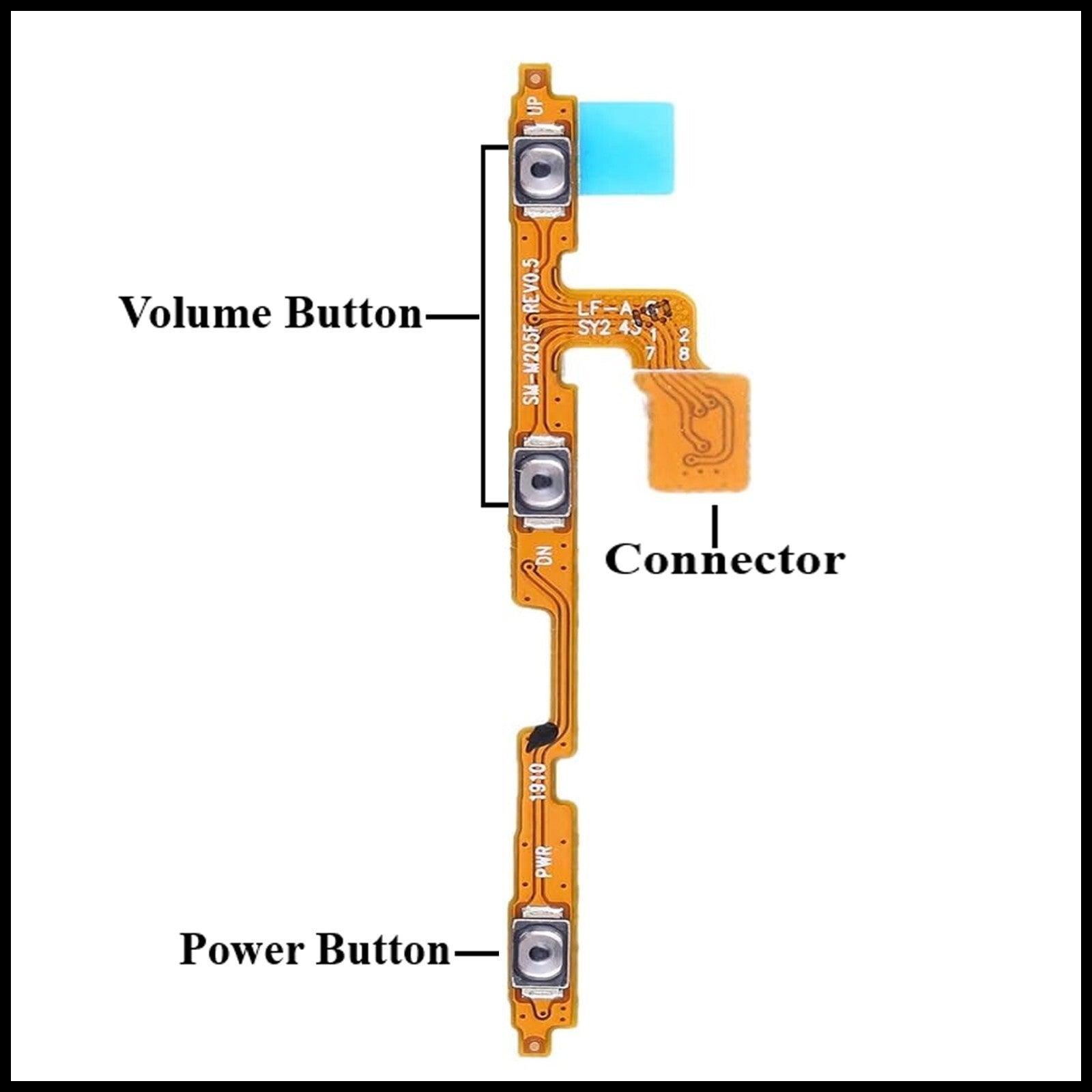 For Samsung Galaxy A10 A105F Power Flex Cable & Volume Button Flex Replacement