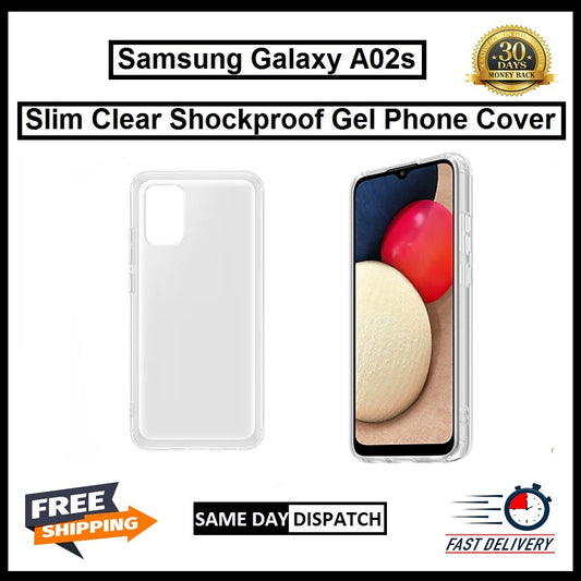 For Samsung Galaxy A02s Slim Clear Shockproof Gel Phone Cover