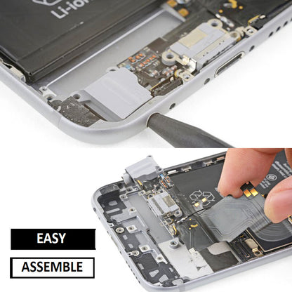 For iPhone 6s Charging Port Flex( Black/Grey/White) With Mic Audio Jack