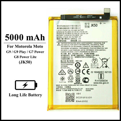 Motorola Moto G9/G9 Play/G7 Power/G8 Power Lite (JK50) 5000mAh+ Internal Battery