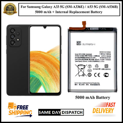 For Samsung Galaxy A33 5G (A336E) / A53 5G (A536B) 5000mAh+ Replacement Battery